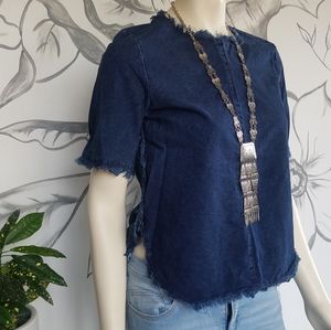 Mango Denim top